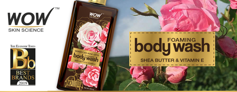 WOW Skin Science Rose Otto Foaming Body Wash